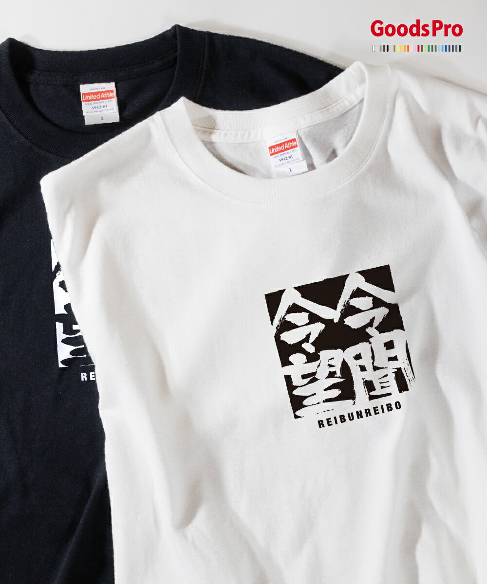 Tシャツ 令聞令望 れいぶんれいぼう 四字熟語 発汗性の良い快適素材 ドライTシャツ グッズプロ