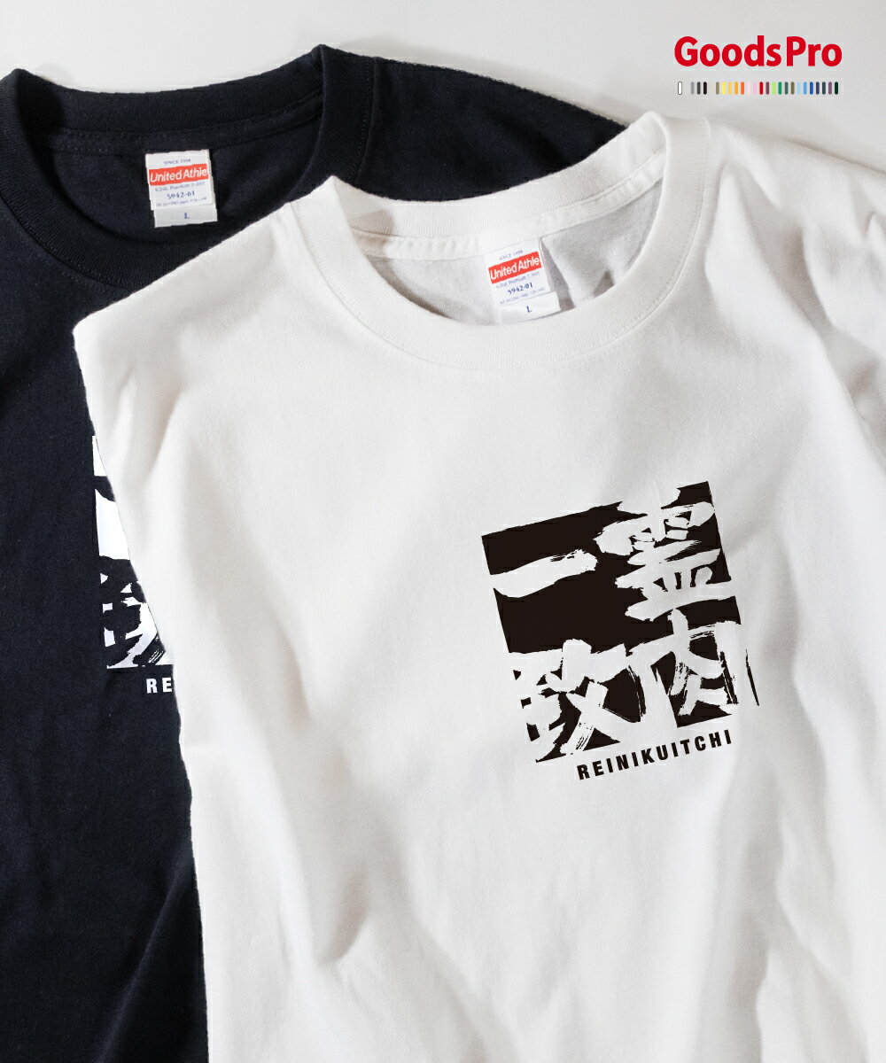 Tシャツ 霊肉一致 れいにくいっち 四字熟語 発汗性の良い快適素材 ドライTシャツ グッズプロ