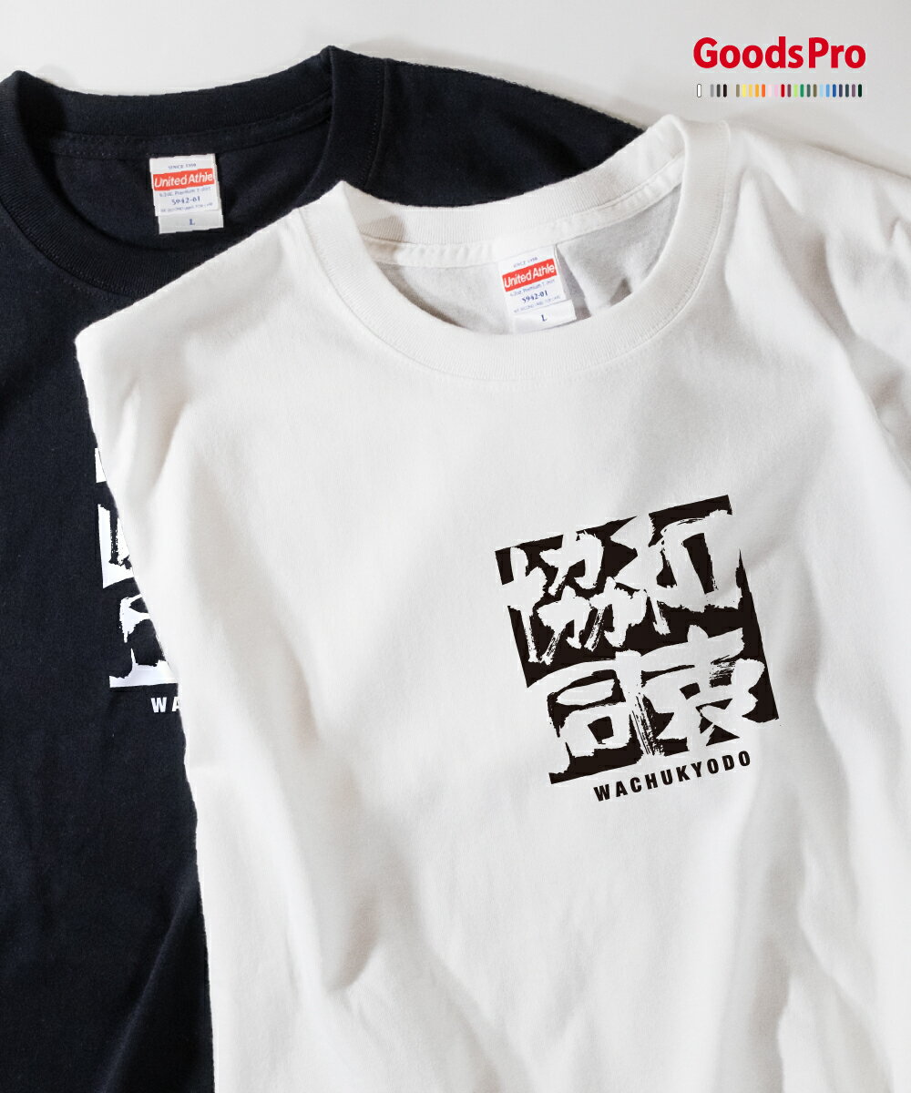 Tシャツ 和衷協同 わちゅうきょうどう 四字熟語 発汗性の良い快適素材 ドライTシャツ グッズプロ