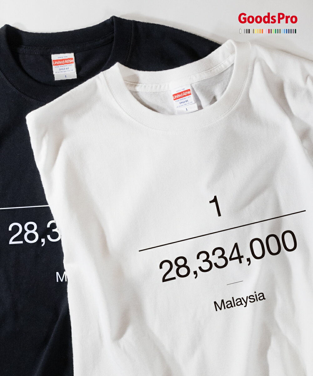 Tシャツ マレーシアの人口 ドライ 速乾 発汗性の良い快適素材 ドライTシャツ グッズプロ