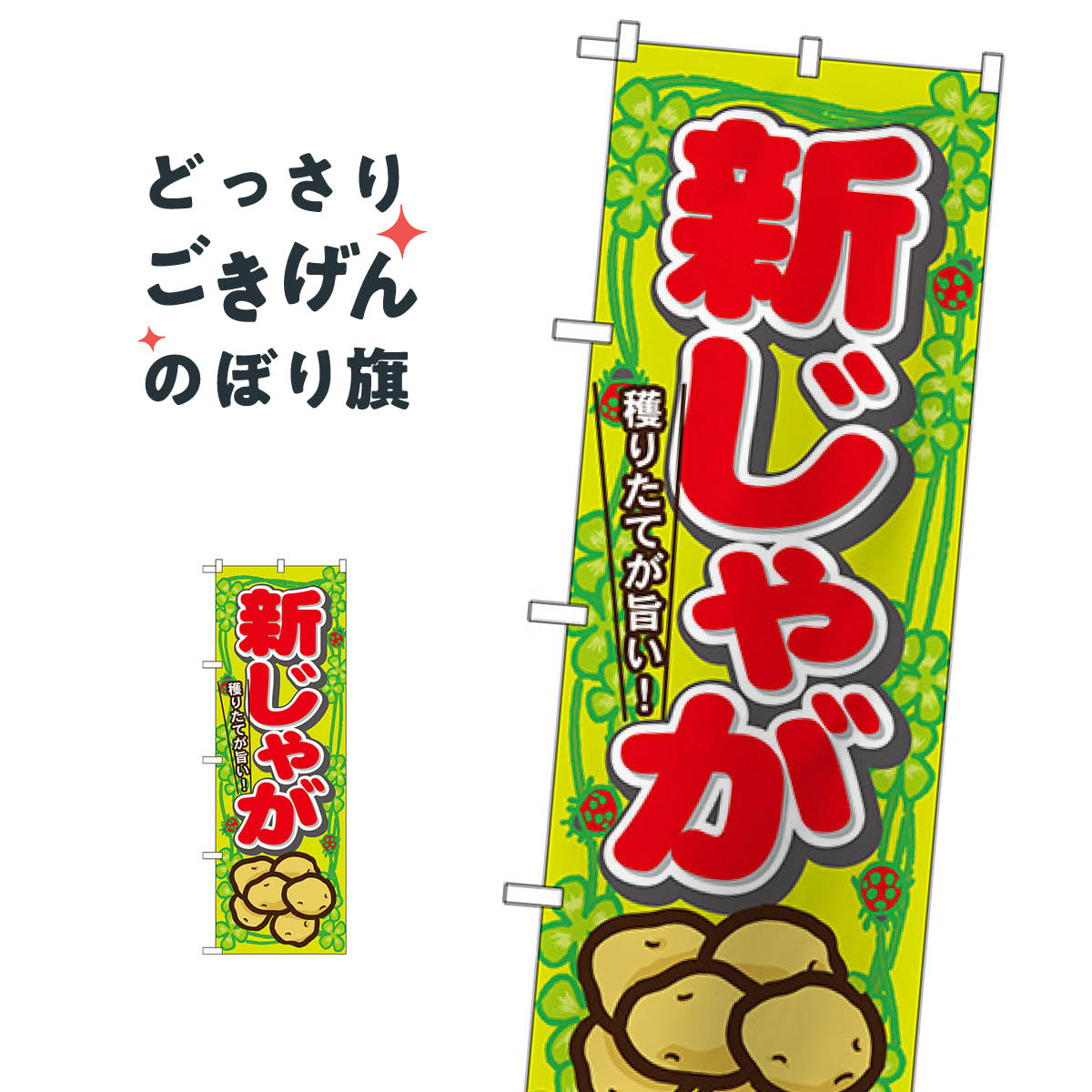 Rakuten - 新じゃが のぼり旗 7872 野菜