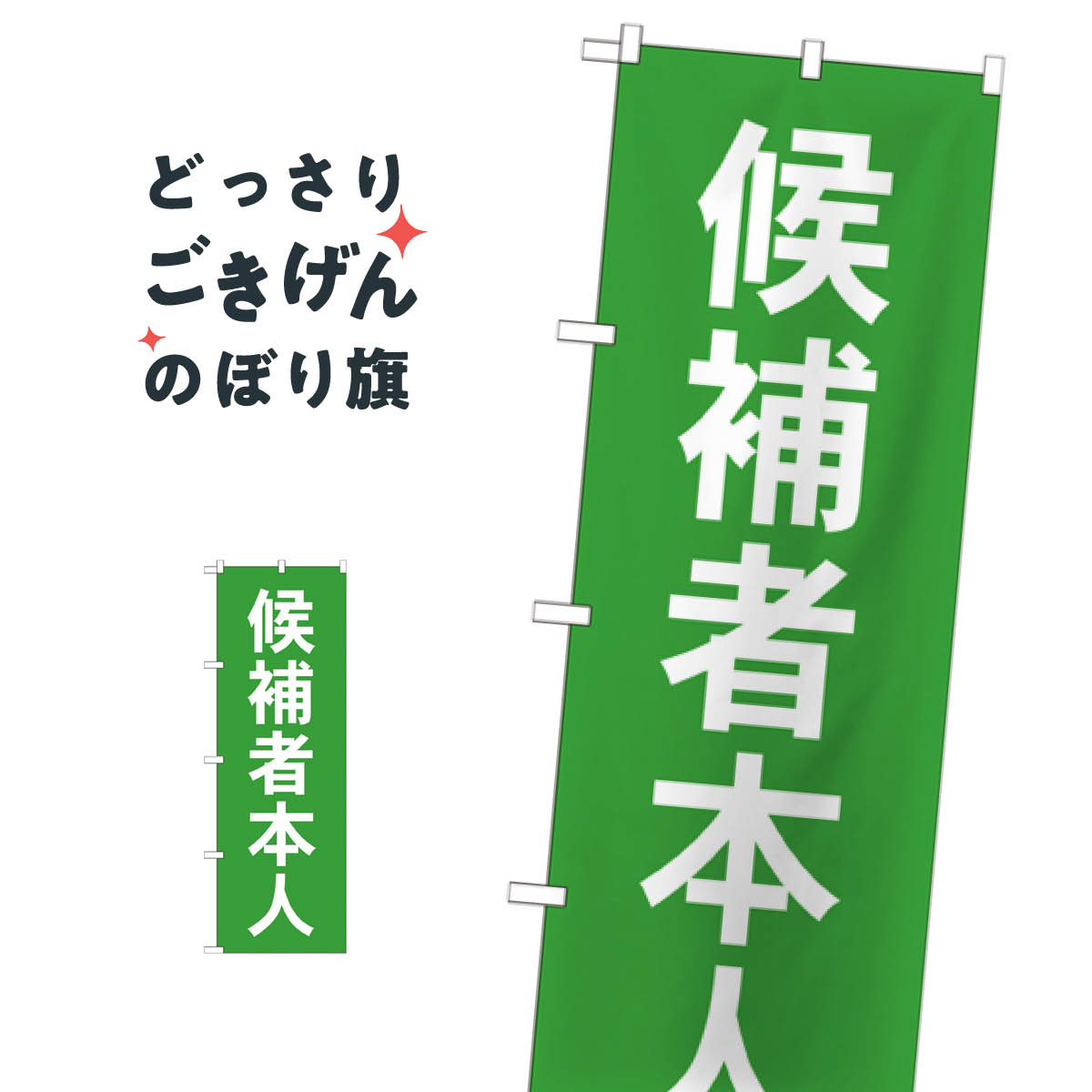 候補者本人 のぼり旗 GNB-1919 選挙