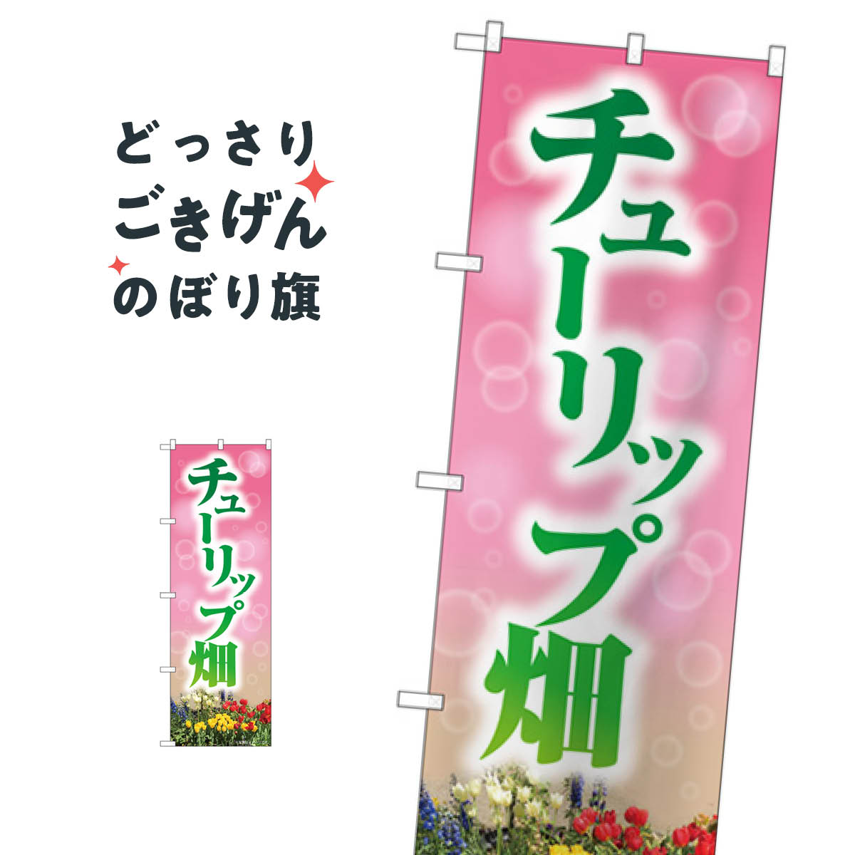 チューリップ畑 のぼり旗 82710 アウトドア