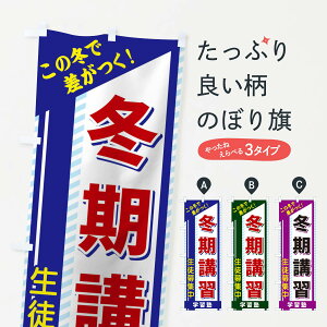 【ネコポス送料360】 のぼり旗 冬期講習のぼり 1CWS 生徒募集中 学習塾 グッズプロ 【名入れできます+1017円】