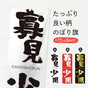 【ネコポス送料360】 のぼり旗 寡見少聞のぼり 2GGR かけんしょうぶん KAKENSHOBUN 四字熟語 助演 グッズプロ