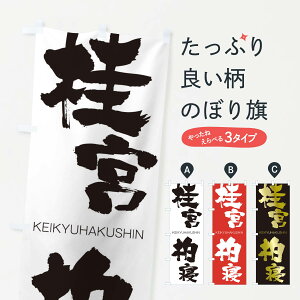 【ネコポス送料360】 のぼり旗 桂宮柏寝のぼり 2NTK けいきゅうはくしん KEIKYUHAKUSHIN 四字熟語 助演 グッズプロ