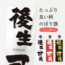 【ネコポス送料360】 のぼり旗 後生可畏のぼり 2NKR こうせいかい KOSEIKAI 四字熟語 助演 グッズプロ