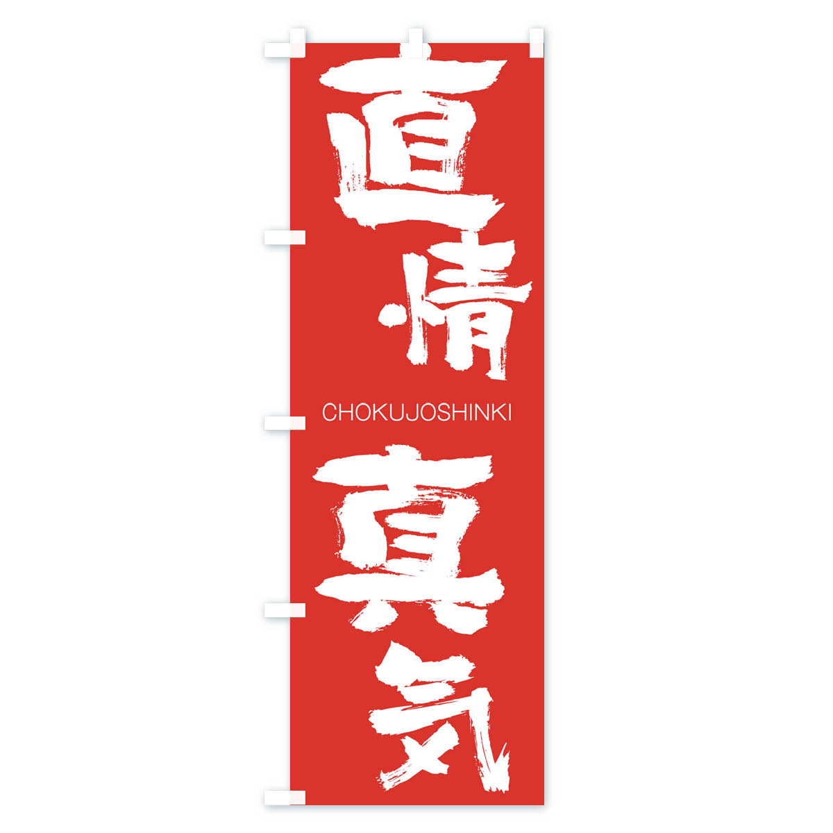 【ネコポス送料360】 のぼり旗 直情真気のぼり 2L77 CHOKUJOSHINKI 四字熟語 助演 グッズプロ 【名入れできます+1017円】