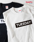 Tシャツ 曜日／火曜日 TUESDAY 発汗性の良い快適素材 ドライTシャツ