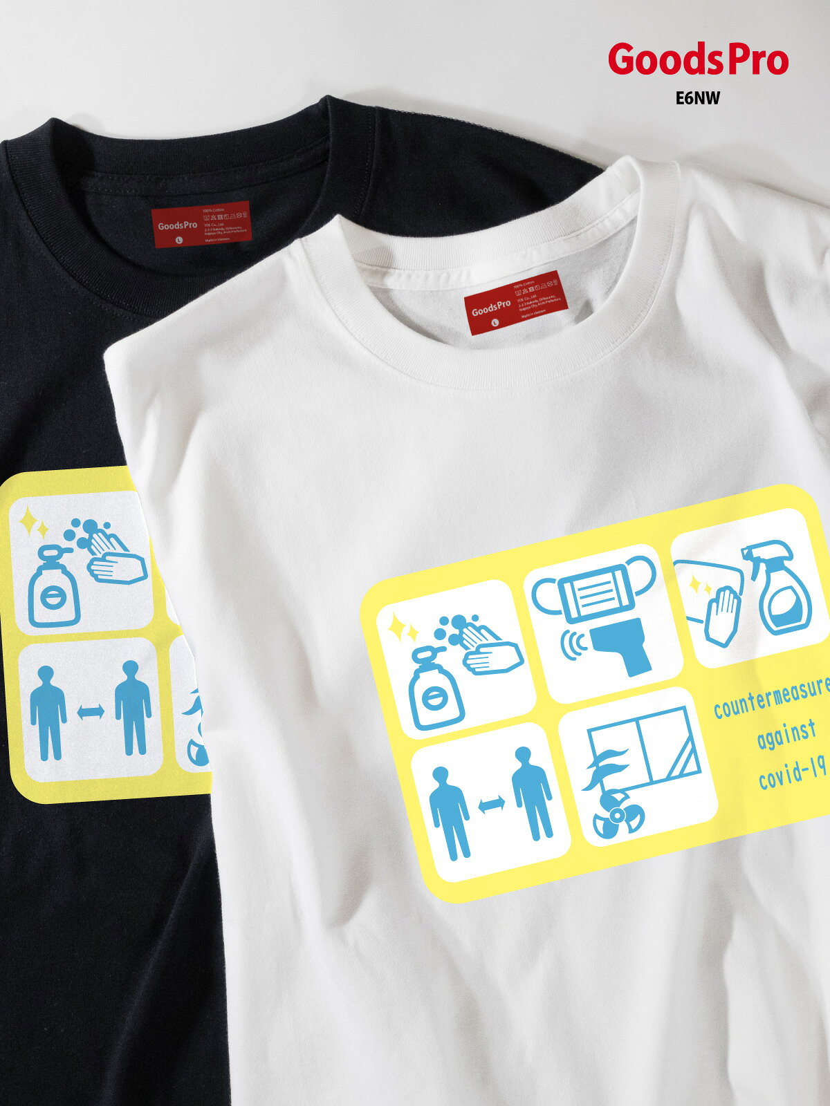 プレミアムコットンTシャツ“365日デイリーウェア”。6.2オンスの確かな厚みとコーマ糸のなめらかさ。首リブはダブルステッチでヨレにくい。オリジナルブランドタグで展開する高品質なプレミアムコットンTシャツです。すべて表示閉じる特徴6.2オンスの確かな厚み透けにくく型崩れしにくいヘビーウェイト生地。コーマ糸で毛羽立ちを軽減短繊維を除いたコーマ糸でなめらかな肌ざわり。首リブはダブルステッチ堅牢な縫製でヨレにくく長持ち。DTFプリントに最適鮮やかで耐久性あるプリント仕上がり。仕様素材綿 100%（コーマ糸）／一部ポリエステル混生地厚6.2 oz縫製首リブダブルステッチ、袖・裾2本針性別ユニセックス加工／製造加工：自社工場／製造：中国サイズ展開XS〜XXLサイズ表サイズ身幅着丈XS42 cm / 16.5 in57 cm / 22.4 inS47 cm / 18.5 in63 cm / 24.8 inM52 cm / 20.5 in68 cm / 26.8 inL55 cm / 21.7 in72 cm / 28.3 inXL60 cm / 23.6 in75 cm / 29.5 in※実寸は±1?2cmの誤差が生じる場合があります。お手入れ方法 洗濯機可（ネット推奨） 漂白剤の使用不可 タンブル乾燥は低温 アイロン高温可（プリント面不可）速乾ドライTシャツ（UVカット）軽やかな着心地と機能性を両立した4.4オンスの速乾ドライTシャツ。吸汗速乾性能で汗をすばやく乾かし、UVカット機能で屋外スポーツやイベントにも最適です。すべて表示閉じる特徴軽量ドライ素材通気性が高く快適。吸汗速乾汗を吸収して素早く乾燥。UVカット紫外線遮蔽率90%以上（UPF20相当）。幅広いサイズ展開キッズから大人まで対応。仕様素材ポリエステル100%生地厚4.4 oz機能吸汗速乾・UVカット性別ユニセックス加工／製造加工：自社工場／製造：ベトナムサイズ展開100cm〜XXLサイズ表サイズ身幅身丈10028 cm / 11.0 in40 cm / 15.7 in11030 cm / 11.8 in44 cm / 17.3 in12034 cm / 13.4 in48 cm / 18.9 in13036 cm / 14.2 in52 cm / 20.5 in14038 cm / 15.0 in56 cm / 22.0 in15040 cm / 15.7 in59 cm / 23.2 inS44 cm / 17.3 in65 cm / 25.6 inM46 cm / 18.1 in68 cm / 26.8 inL48 cm / 18.9 in71 cm / 28.0 inXL50 cm / 19.7 in74 cm / 29.1 inXXL53 cm / 20.9 in77 cm / 30.3 in※実寸は±1?2cmの誤差が生じる場合があります。お手入れ方法 洗濯機可（ネット推奨） 漂白剤の使用不可 タンブル乾燥は低温 アイロン禁止受注生産品のため返品交換不可商品です。