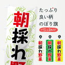 楽天グッズプロ【ネコポス送料360】 のぼり旗 朝採れ野菜のぼり 7WY8 やさい 新鮮野菜・直売 グッズプロ グッズプロ