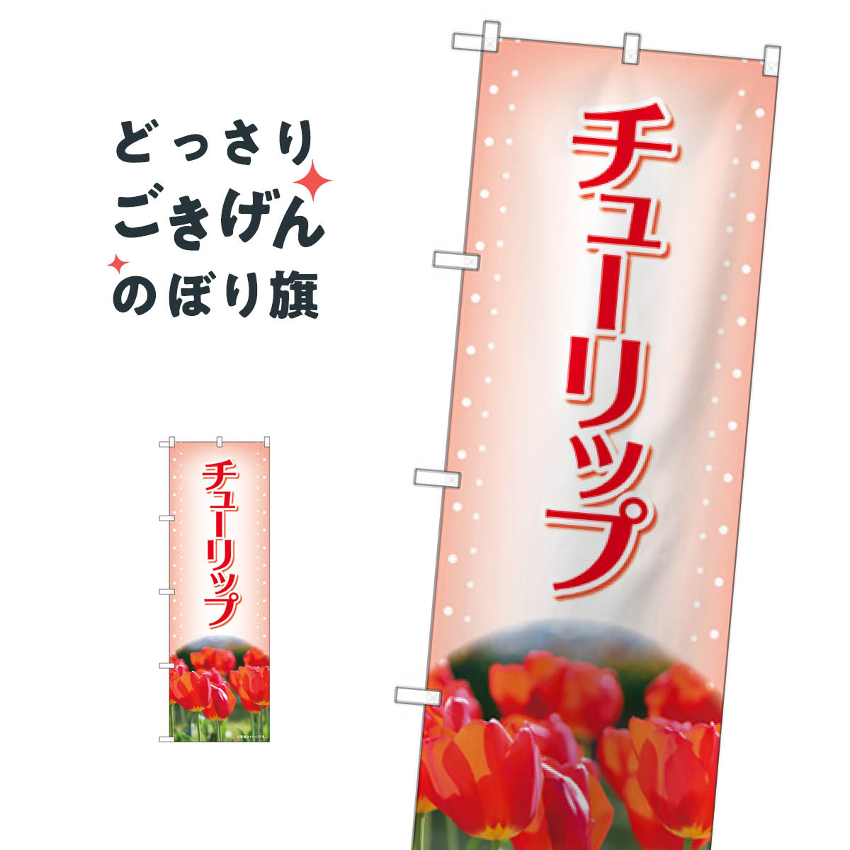 チューリップ のぼり旗 84222 花各種