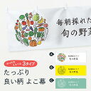 【ネコポス送料360】 横幕 毎朝採れたて旬の野菜 7KJU やさい 新鮮野菜・直売(3)