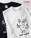 Tシャツ NO WAR・平和・戦争反対・ねずみ・イラスト・ウクライナ