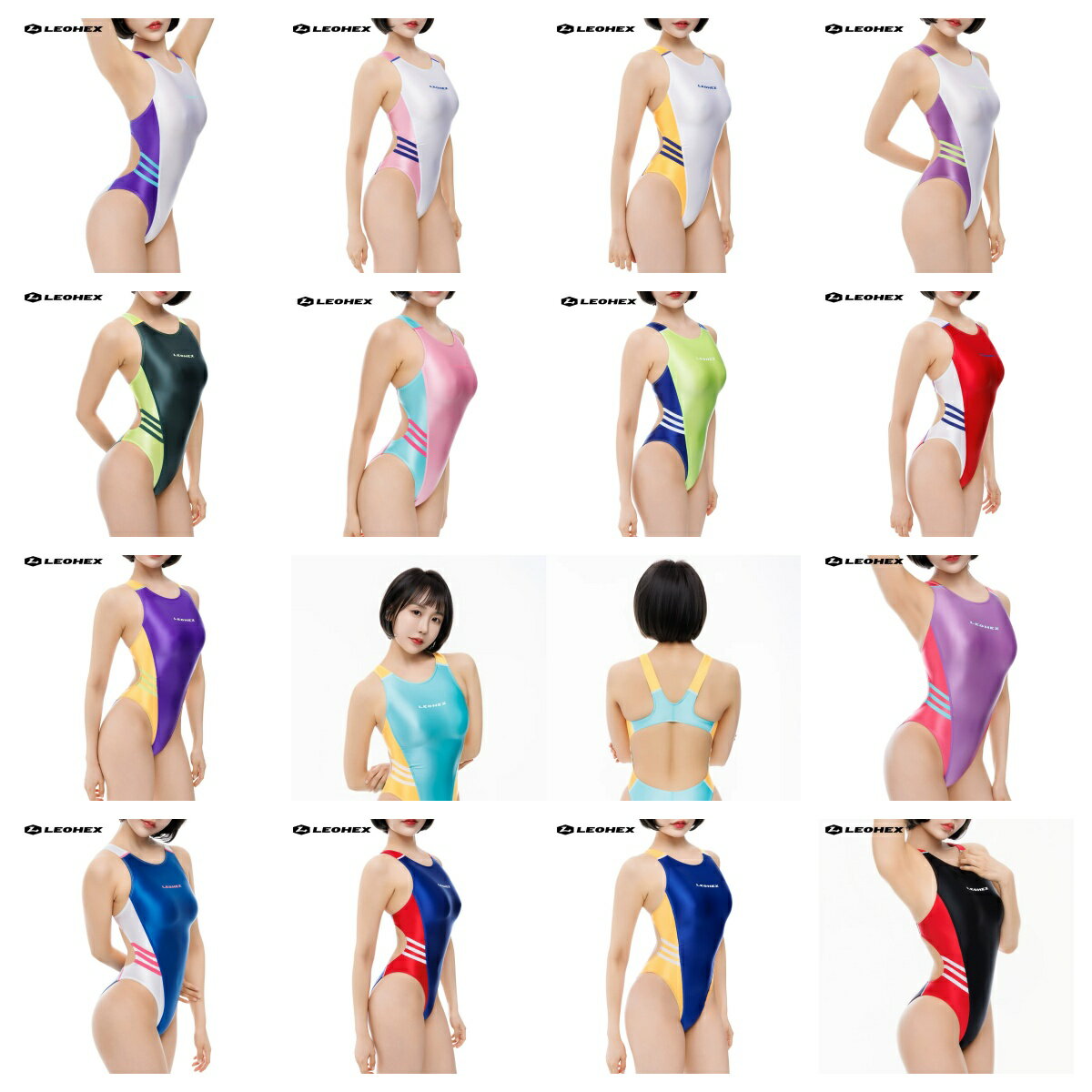 【値下げOK】LEOHEX(レオヘックス)光沢メタリックハイネック競泳水着 Amazon | [LEOHEX] メタリック競泳水着です強光沢の新感覚3D立体