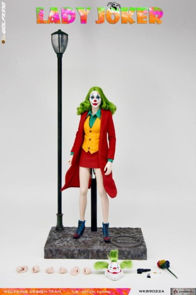 樂天商城 - WOLFKING レディ ジョーカー 1/6 アクションフィギュア WK89022 地台付き