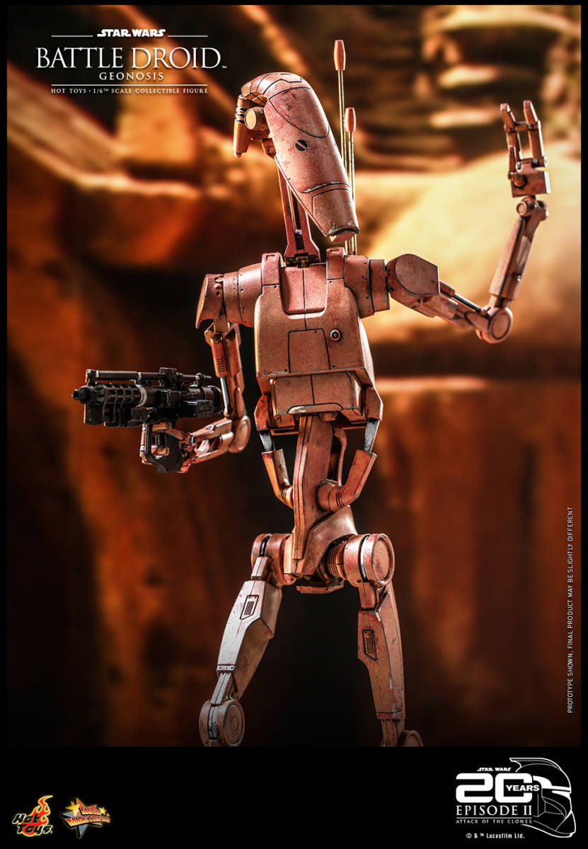 ホットトイズ 1/6 スター・ウォーズ エピソード2 クローンの攻撃 バトル・ドロイド ジオノーシMMS649
