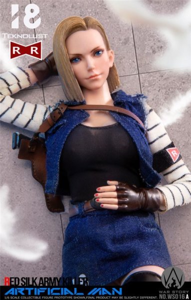 WAR STORY TOYS Red Ribbo Killer Android 18 1/6 アクションフィギュア WS016A