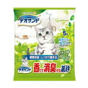 【ポイント2倍】【3980円以上送料無料】ユニチャーム デオサンド香りで消臭する紙砂ナチュラルグリーンの香り5L【デオサンド】※メーカー都合によりパッケージ、デ...