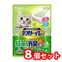 ユニ・チャーム　デオトイレ　飛び散らない緑茶成分入り消臭サンド　4L　8個セット※パッケージ、デザインが変更となる場合がございます　4520699680759ユニ・チャームペット