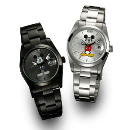 【当店は3980円以上で送料無料】ディズニー世界限定腕時計ギミックアイミッキーブラック　2個セット