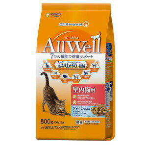 【3980円以上送料無料】ユニ・チャーム AllWellオールウェル室内フィッシュFDパウダ－1．6kg吐き戻し軽減 1.6kg×5 【AllWell】　※メーカー都合によりパッケージ、デザインが変更となる場合がございますユニ・チャームペット