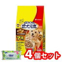 【今ならシルコットウェットプレゼント】【送料無料】【ポイント2倍】4個セット ユニ・チャーム 愛犬元気7歳以上用ビーフ・緑黄色野菜・小魚入り2.3kg 4520...