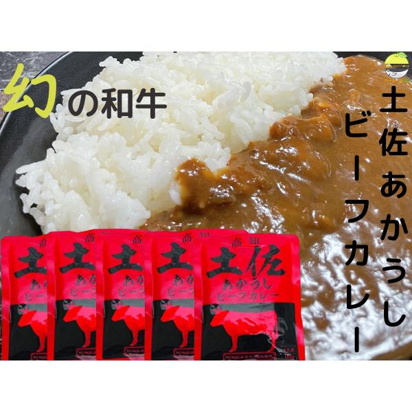 幻の和牛 土佐あかうしカレー 160g 5袋 高知県産赤身肉使用 ご当地グルメ 非常食 ギフトセットにもおす..