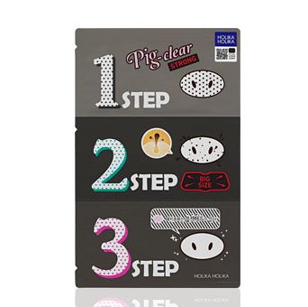 楽天ビューティー＆ITプラザHolika Holika ホリカホリカピッグクリアブラックヘッド3-STEPキット- ストロング5枚【送料無料】