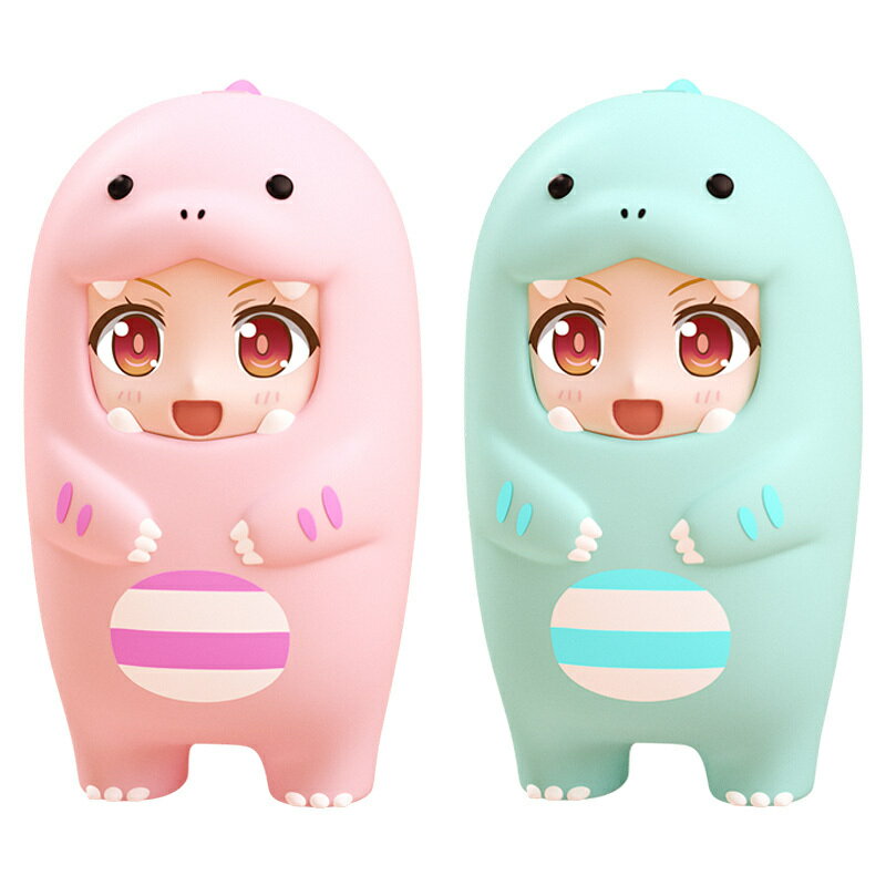 【公式】ねんどろいどもあ きぐるみフェイスパーツケース ピンクきょうりゅう/みずいろきょうりゅう グ..