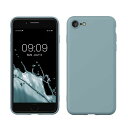 kwmobile スマホケース Apple iPhone SE3 / iPhone SE2 / iPhone SE (2022) / iPhone SE (2020) / iPhone 8 / iPhone 7対応 ケース - 極薄 TPU シリコン マイクロファイバー アンティーク ストーン