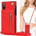 iPhone XS Max 対応 スマホ ケース iphonexs max ケース 肩掛け 首かけ 斜めがけ ショルダー iPhone XS Max 財布型 ケース iPhone XS Max case iPhone XS Max カード収納 ケースアイホン XS Max 手帳型ケース上下開 Cavor iPhone XS Max 携帯 スマホ対応バッグ ステント機能
