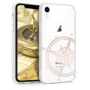 kwmobile Apple iPhone XR対応 ケース - TPU 保護 カバー レトロコンパスデザイン アイフォン対応