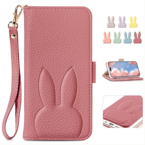 MAGICASE 適応 いPhone16 ケース手帳型 可愛い iPhone16 ケース 手帳型 アイフォン 16ケース あいふぉん16 手帳カバー アイフォン16 保護ケース おしゃれ シンプル iphone16 カバー カード収納 電話ケース 財布型 兎 人気 レディース 女性 落ち着いた色 うさぎ 片手操作 動物(2)