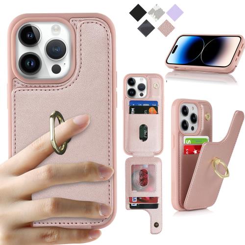 Cavor iPhone14 Pro ケース 背面ポケット付き iPhone14 Pro 手帳型ケー ...