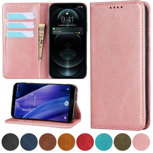 ソニー エクスペリア Ace II ケース 手帳型 Sony Xperia Ace II 手帳型ケース Xperia SO-41B 携帯カバー Xperia Ace II スマホケース Xperia SO-41B Jaorty 人気 内蔵マグネットPU合成皮革 財布型 カード収納 スタンド機能-ローズゴールド