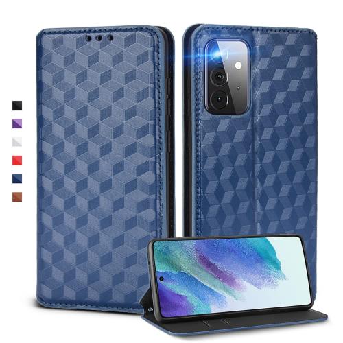 UnivoColors Galaxy A53 5G (SCG15) 手帳型ケース 高級合皮 カード収納 マグネット開閉 スタンド機能 ストラップホール付き TPUソフトバンパー 全面保護 カメラ保護 衝撃吸収 ビジネス おしゃれ カバー(ブルー)