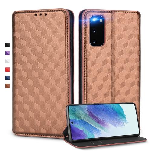 UnivoColors Galaxy S20/S20 5G (SC-51A/SCG01) 手帳型ケース 高級合皮 カード収納 マグネット開閉 スタンド機能 ストラップホール付き TPUソフトバンパー 全面保護 カメラ保護 衝撃吸収 ビジネス おしゃれ カバー(ブラウン)