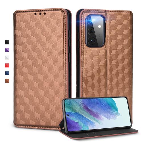 UnivoColors Galaxy A53 5G (SCG15) 手帳型ケース 高級合皮 カード収納 マグネット開閉 スタンド機能 ストラップホール付き TPUソフトバンパー 全面保護 カメラ保護 衝撃吸収 ビジネス おしゃれ カバー(ブラウン)