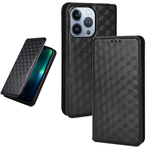 UnivoColors iPhone 14 Pro 対応手帳型ケース 高級合皮 カード収納 マグネット開閉 スタンド機能 ストラップホール付き TPUソフトバンパー 全面保護 カメラ保護 衝撃吸収 ビジネス おしゃれ カバー(ブラック)