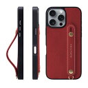 HANATORA iPhone16ProMax ケース 本革 耐衝撃 背面ベルト スマホケース スマホ スタンド機能 ネック ストラップ 付き エンボスレザー ...
