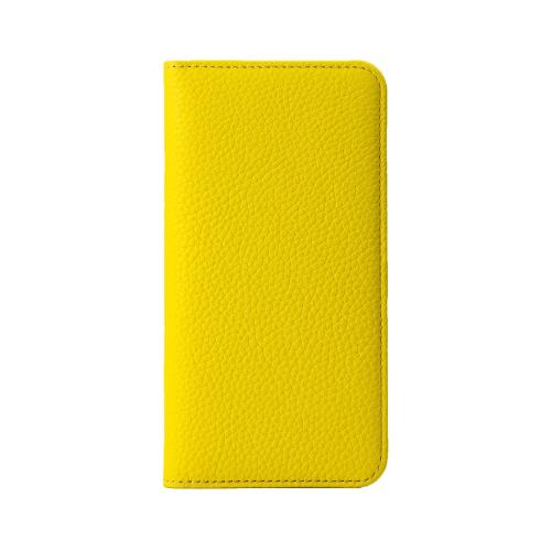 HANATORA iPhoneXR ケース 手帳型 本革 スマホケース スマホ スタンド コードホルダー 付き シュリンクカーフレザー ギフト マグネットなし イエロー PH-XR-Yellow ギフト 誕生日ギフト 女性 彼女 お母さん お父さん 人気商品 30代 40代 50代 60代 70代