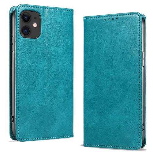 KWATUNGスマホケースiphone11手帳型 レザー iphone11ケース手帳型 おしゃれ 軽量 放熱性 iphone 11 手帳型ケース 薄型 マグネット式 iphone 11 ケース 手帳型 カード収納 スタンド機能 アイフォン11 ケース 手帳型 衝撃吸収 落ち着いた色 携帯ケースiphone11ライトブルー