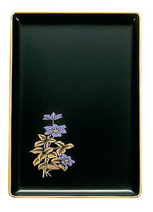 サンメニー 慶弔両用 名刺盆 (切手盆) 山中漆器 日本製 お手軽 仏具 法事 シンプル 多様 で 万能 祝儀盆 黒(フチ金) 鉄仙 法要 冠婚葬祭 ビジネス シーン ふだん 使い お香典 ご祝儀 お布施 マルチトレイ お 盆 給仕盆 焼香盆 にも 石川県で 製造 幅19.5×奥行13.5×厚さ1.3c