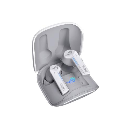 ASUS ワイヤレス ゲーミングイヤホン ROG Cetra True Wireless (低遅延Bluetooth/ノイズキャンセリング/ワイヤレス充電ケース付き / 最大27時間駆動 / IPX4防水 / ) ホワイト