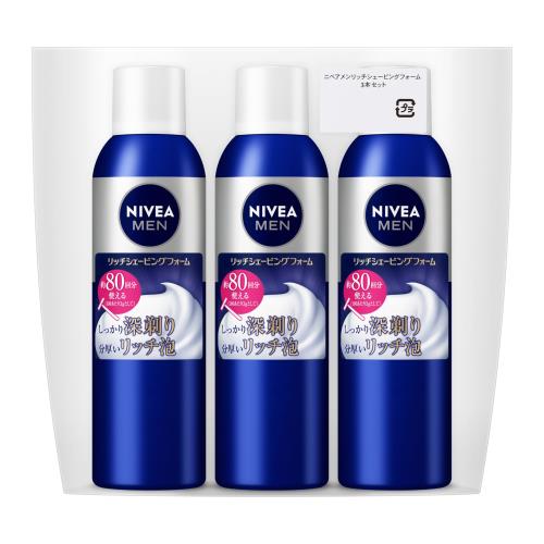 NIVEA MEN ニベアメン リッチシェービングフォーム 3個セット(245g×3個)