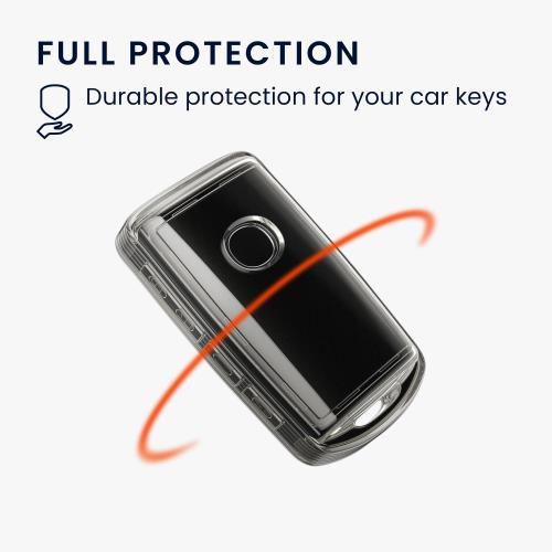 kwmobile キーカバー マツダ 3ボタン CX30 CX50 CX60 CX90 MX-30対応 キーケース -...