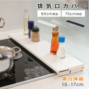 【全商品クーポンで45%OFF&ポイント5倍】排気口カバー 奥行伸縮 60cm 75cm フラット ラック型 キッチン グリル カバー コンロカバー ガスコンロ IH キッチン ステンレス スリム ロータイプ シルバー 黒 白 伸縮 スリム おしゃれ 油はね防止