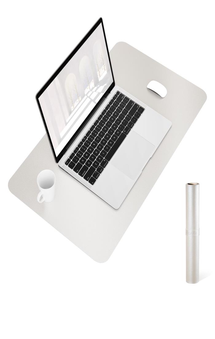 YSAGi デスクマット マウス対応 レザー デスクマット 大型マウスパッド 裏面はスエード 滑り止め 厚さ2..