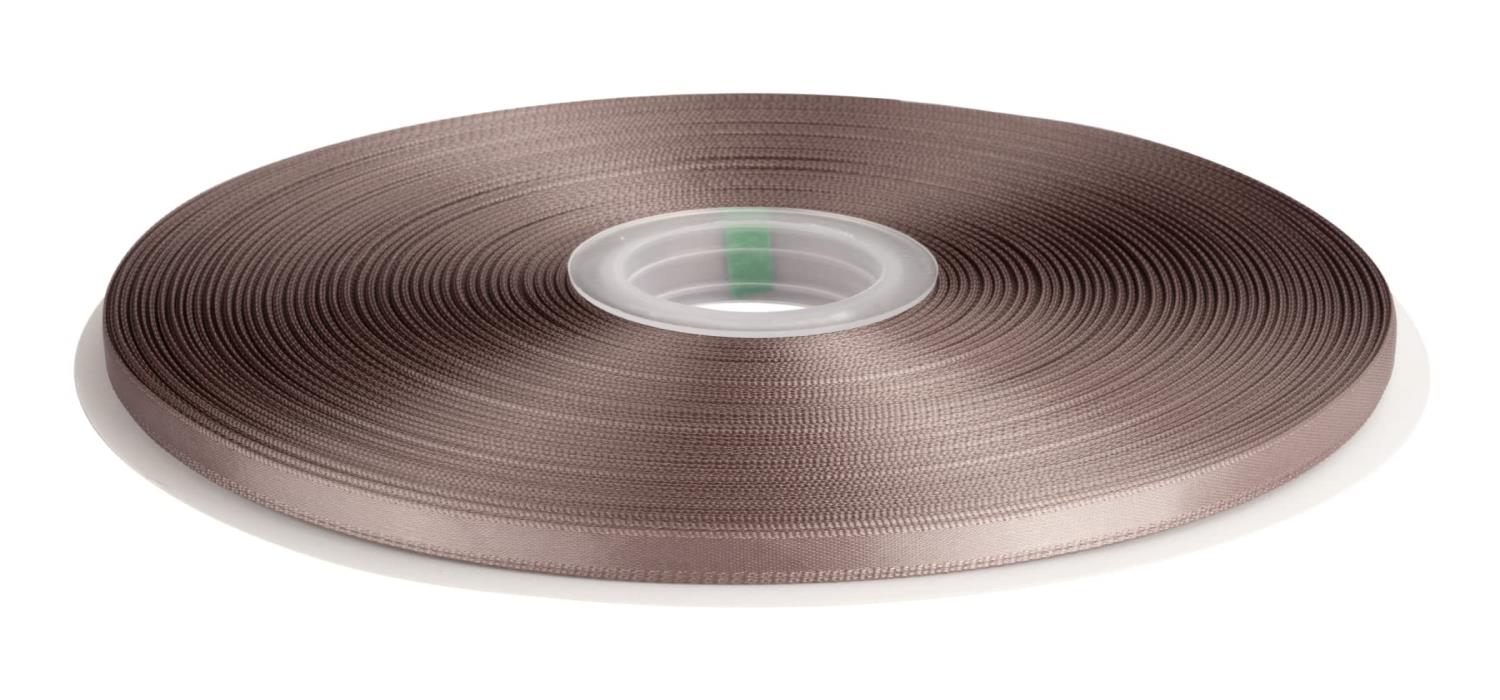 【TEKDEERE】両面サテンリボン 幅6mm 長さ91M 髪飾りのDIY 装飾素材 花束 ギフト ラッピング -チョコレートチップ